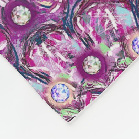 Kardinal Rosace Fleecedecke (Ecke)