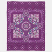 Kardinal Rosace Fleecedecke (Vorderseite)