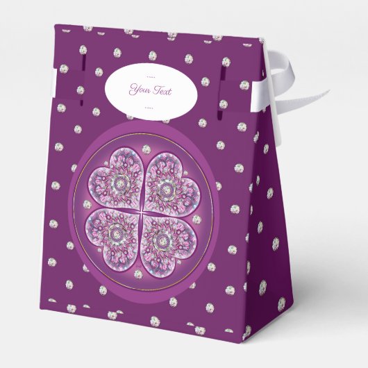 Kardinal Rosace Geschenkschachtel (Rückseite)