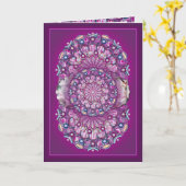 Kardinal Rosace Karte (Gelbe Blume)