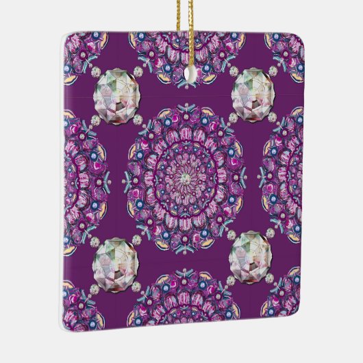 Kardinal Rosace Keramikornament (Rechts)