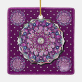 Kardinal Rosace Keramikornament (Rückseite)