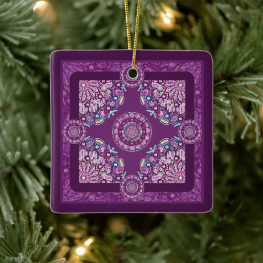 Kardinal Rosace Keramikornament (Baum)