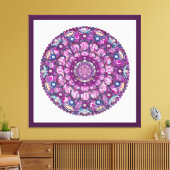 Kardinal Rosace Leinwanddruck (Insitu (Wohnzimmer))