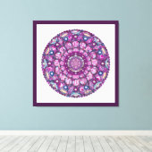 Kardinal Rosace Leinwanddruck (Insitu (Holzboden))