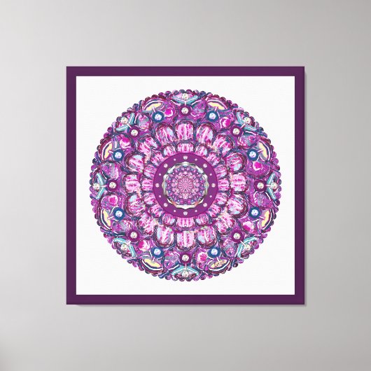 Kardinal Rosace Leinwanddruck (Vorderseite)