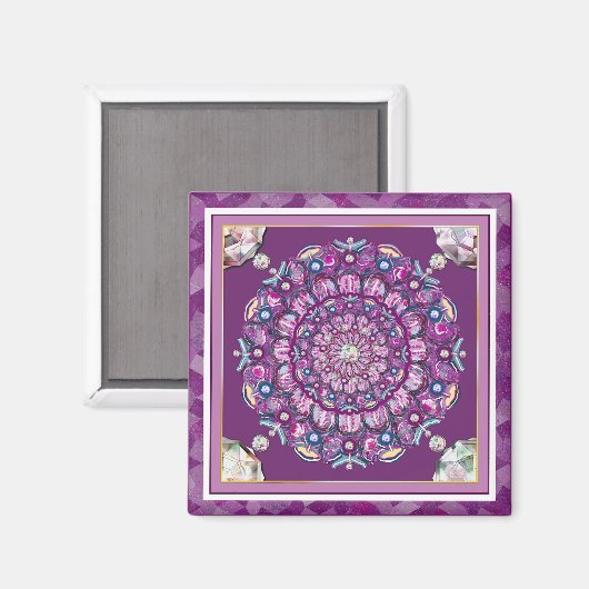 Kardinal Rosace Magnet (Vorderseite/Rückseite)