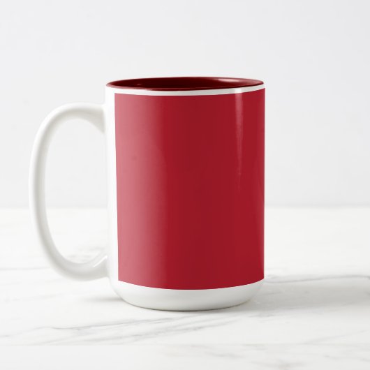 Kardinal rot - leer zweifarbige tasse (Links)