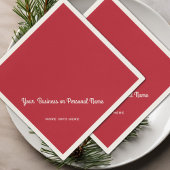 Kardinal Rot Vollfarbe Serviette