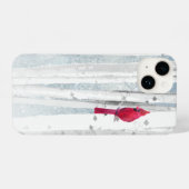 Kardinal Roter Bird Nature iPhone Hülle (Rückseite (Horizontal))