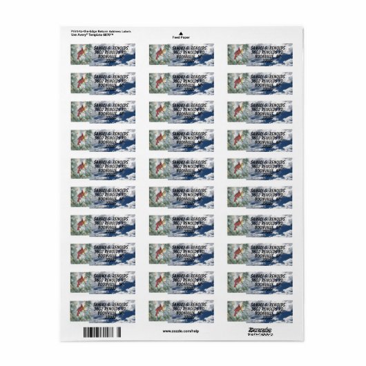 KARDINAL - RÜCKSENDEADRESSEN-AUFKLEBER (Vorne)