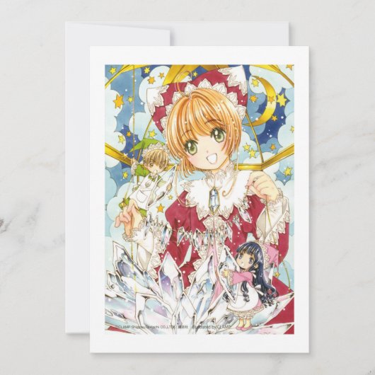 Kardinal Sakura Sakura Kinomoto, Tomoyo und Syao Einladung (Vorderseite)