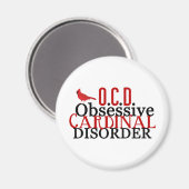 Kardinal Seltsam Funny Magnet (Vorderseite/Rückseite)