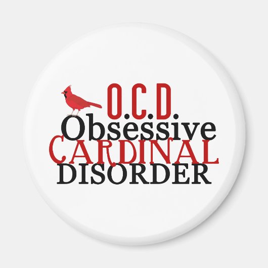 Kardinal Seltsam Funny Magnet (Vorne)