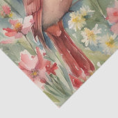 "Kardinal Serenade: Ein Blumenmotiv Seidenpapier (Detail)