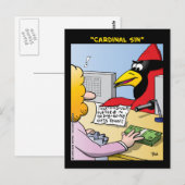 ‚Kardinal Sin‘ Postkarte (Vorne/Hinten)
