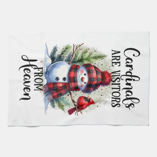 Kardinal sind aus dem Himmel Geschirrtuch (Horizontal)