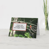 Kardinal sind in der Nähe von Engeln erscheinen - Karte (Vorderseite)