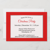 Kardinal Snow Pine Tree Foto Weihnachten Einladung (Rückseite)