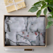 Kardinal Snow Tree Foto Seidenpapier (Geschenk)