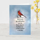 Kardinal "So Loved" Gedicht Karte (Gelbe Blume)