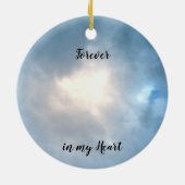 Kardinal "So Loved" Gedicht Keramik Ornament (Hinten)