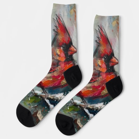 Kardinal Socken (Linkes Detail)