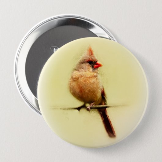 Kardinal Songbird Button (Vorne & Hinten)