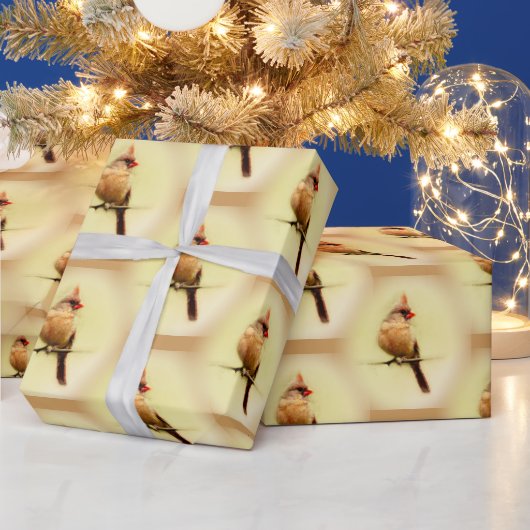 Kardinal Songbird Geschenkpapier (Feiertage)
