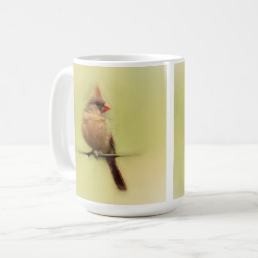 Kardinal Songbird Kaffeetasse (Vorderseite Links)