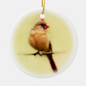Kardinal Songbird Keramik Ornament (Vorne)