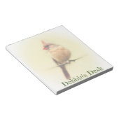 Kardinal Songbird Notizblock (angewinkelt)