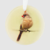 Kardinal Songbird Ornament (Vorderseite)