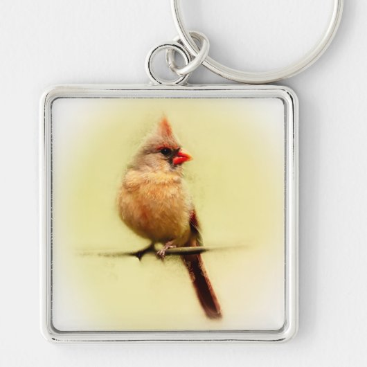 Kardinal Songbird Schlüsselanhänger (Vorne)