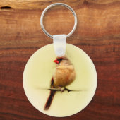 Kardinal Songbird Schlüsselanhänger (Vorderseite)