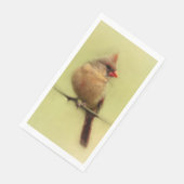 Kardinal Songbird Serviette (Ecke)