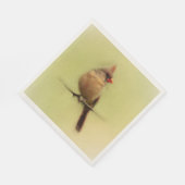 Kardinal Songbird Serviette (Ecke)