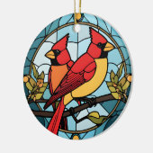 Kardinal-Speicherspeicher für festgehaltenes Glas Keramik Ornament (Links)