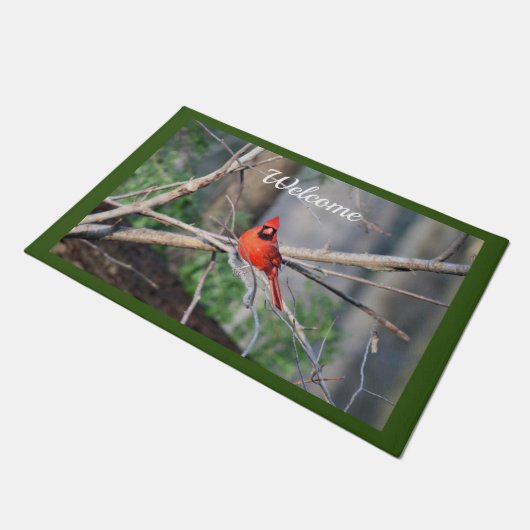Kardinal Spring Woods Fußmatte (Schrägansicht)
