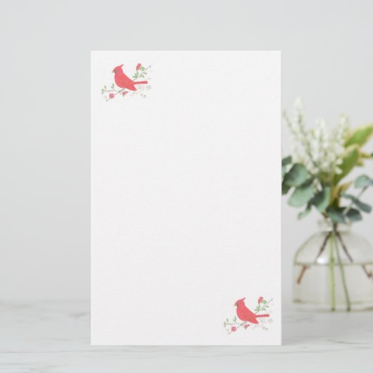 Kardinal Stationary Briefpapier (Stehend Vorderseite)