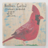 Kardinal Stone Untersetzer (Vorderseite)