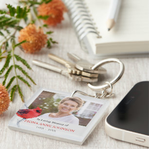 Kardinal-Sympathie In Lieber Erinnerung Foto Schlüsselanhänger