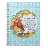 Kardinal Talent Christlich Notebook Notizblock (Vorderseite)