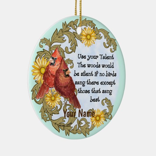 Kardinal Talent Christliche Ornamente (Rechts)