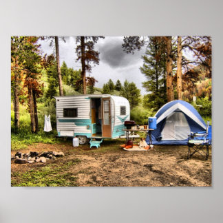 Kardinal Trailer Camping Poster
