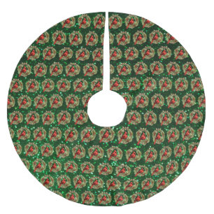 Kardinal Tree Skirt Polyester Weihnachtsbaumdecke