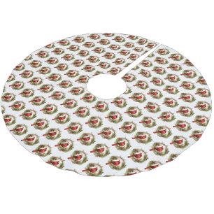 Kardinal Tree Skirt Polyester Weihnachtsbaumdecke