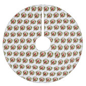 Kardinal Tree Skirt Polyester Weihnachtsbaumdecke (Vorderseite)