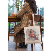 Kardinal über Virginia Road Map Tragetasche