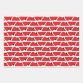 Kardinal-Umschlagpapier für Retro-Flachblatt-Set 3 Geschenkpapier Set (Vorderseite 3)